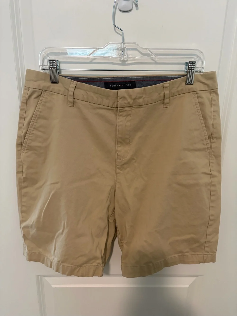 Tommy Hilfiger Women’s Tan Flat Front Shorts